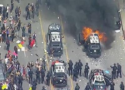 درگیری پلیس با معترضان در سراسر آمریکا؛ اعلام حکومت نظامی در چند شهر بزرگ